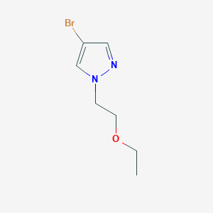 molecular formula C7H11BrN2O B8281145 4-Bromo-1-(ethoxyethyl)-1H-pyrazole 