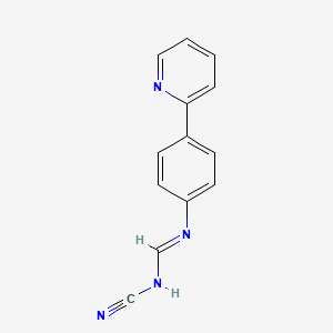 N-Cyano-N'-[4-(pyridin-2-yl)phenyl]methanimidamide