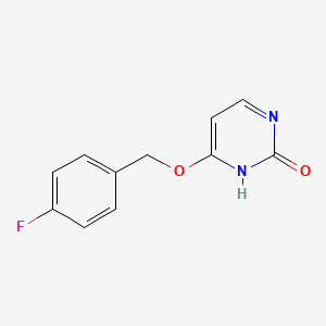 molecular formula C11H9FN2O2 B8281169 4-(4-fluorobenzyloxy)-1H-pyrimidin-2-one 