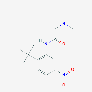 molecular formula C14H21N3O3 B8281194 N-(2-tert-butyl-5-nitrophenyl)-2-(dimethylamino)acetamide 