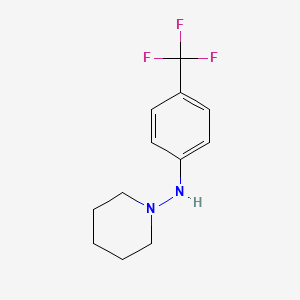 molecular formula C12H15F3N2 B8281236 (4-Trifluoromethylphenylamino)piperidine 