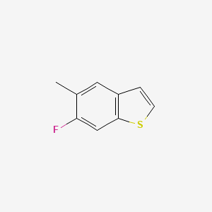 molecular formula C9H7FS B8281499 6-Fluoro-5-methyl-benzo[b]thiophene 