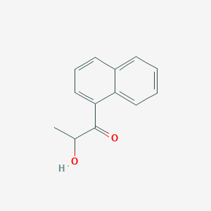 molecular formula C13H12O2 B8281572 2-Hydroxy-1-naphthalen-1-yl-propan-1-one 