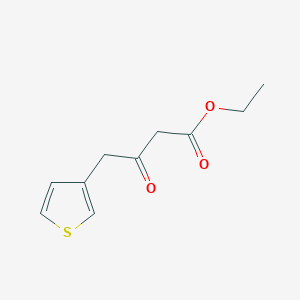molecular formula C10H12O3S B8281581 Ethyl 3-oxo-4-(3-thienyl)butanoate 