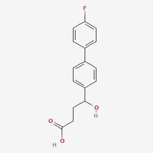 molecular formula C16H15FO3 B8281633 4-(4'-Fluoro-4-biphenylyl)-4-hydroxy-butyric acid 