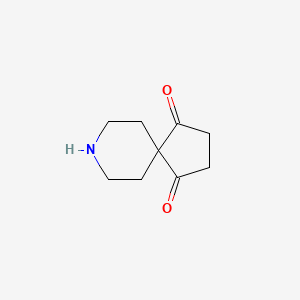 molecular formula C9H13NO2 B8281642 1,4-Dioxo-8-azaspiro[4,5]decane 