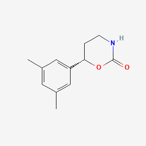 molecular formula C12H15NO2 B8281685 (6S)-6-(3,5-dimethylphenyl)-1,3-oxazinan-2-one 