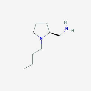 molecular formula C9H20N2 B8281707 [(2S)-1-butylpyrrolidin-2-yl]methanamine 