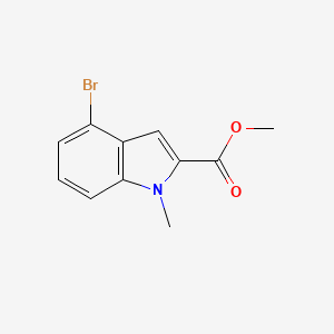 molecular formula C11H10BrNO2 B8281711 Methyl 4-bromo-1-methyl-1H-indole-2-carboxylate 