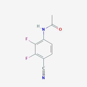 molecular formula C9H6F2N2O B8281722 4'-Cyano-2',3'-difluoroacetanilide CAS No. 112279-73-9