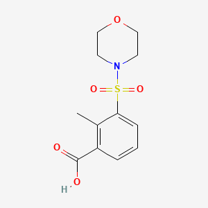 molecular formula C12H15NO5S B8281758 5-Morpholinosulfonyl-6-methylbenzoic acid 