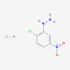 molecular formula C6H7Cl2N3O2 B8281766 2-Chloro-5-nitrophenylhydrazine hydrochloride 