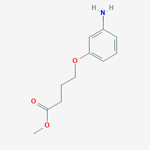 molecular formula C11H15NO3 B8281783 Methyl4-(5-aminophenoxy)butyrate 