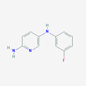 molecular formula C11H10FN3 B8281786 N5-(3-fluorophenyl)-2,5-pyridinediamine 