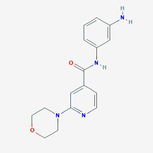molecular formula C16H18N4O2 B8281873 N-(3-aminophenyl)-2-morpholinopyridine-4-carboxamide CAS No. 263400-89-1
