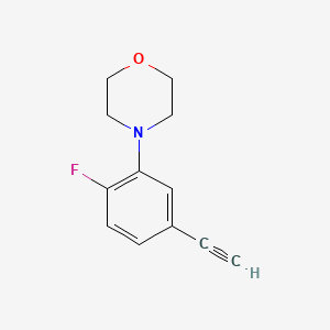 molecular formula C12H12FNO B8281899 4-(5-Ethynyl-2-fluorophenyl)morpholine 