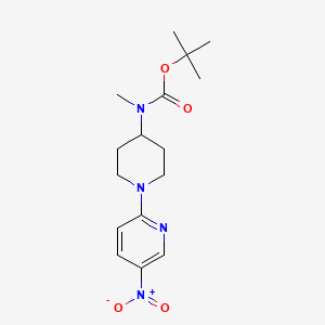 molecular formula C16H24N4O4 B8281907 Tert-butyl methyl(1-(5-nitropyridin-2-yl)piperidin-4-yl)carbamate 