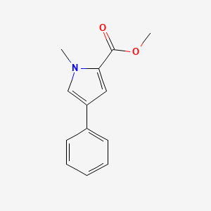 molecular formula C13H13NO2 B8281930 methyl-1-methyl-4-phenyl-1H-pyrrole-2-carboxylate 