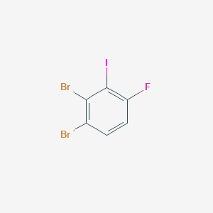 molecular formula C6H2Br2FI B8282016 1,2-Dibromo-4-fluoro-3-iodobenzene 