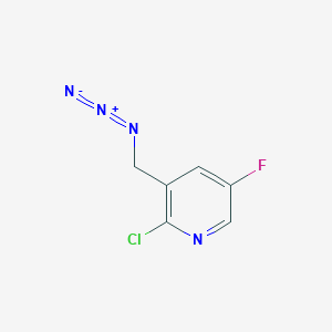 B8282028 3-(Azidomethyl)-2-chloro-5-fluoropyridine CAS No. 870063-51-7