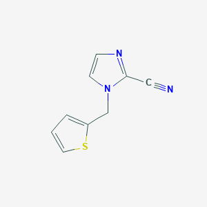 molecular formula C9H7N3S B8282041 2-cyano-1-(2-thienylmethyl)-1H-imidazole 