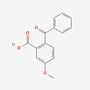 molecular formula C15H12O4 B8282050 2-Benzoyl-5-methoxybenzoic acid CAS No. 2159-48-0