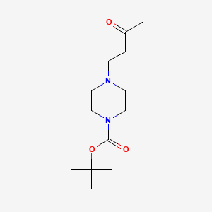 molecular formula C13H24N2O3 B8282152 Tert-butyl 4-(3-oxobutyl)piperazine-1-carboxylate 