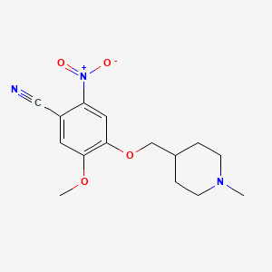 5-Methoxy-4-[(1-methylpiperidin-4-yl)methoxy]-2-nitrobenzonitrile