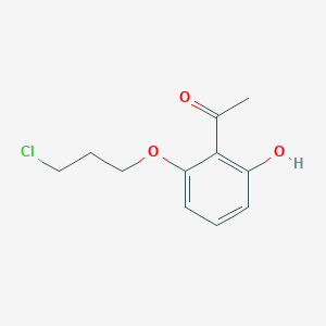 molecular formula C11H13ClO3 B8282180 6'-(3-Chloropropoxy)-2'-hydroxy-acetophenone 
