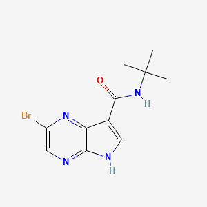 2-bromo-N-tert-butyl-5H-pyrrolo[2,3-b]pyrazine-7-carboxamide