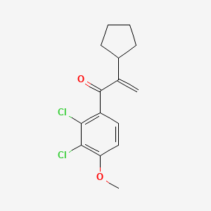 2-Cyclopentyl-1-(2,3-dichloro-4-methoxyphenyl)prop-2-en-1-one