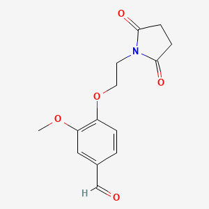 4-[2-(2,5-Dioxo-pyrrolidin-1-yl)-ethoxy]-3-methoxy-benzaldehyde