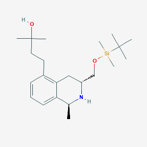 4-((1S,3R)-3-(((tert-Butyldimethylsilyl)oxy)methyl)-1-methyl-1,2,3,4-tetrahydroisoquinolin-5-yl)-2-methylbutan-2-ol