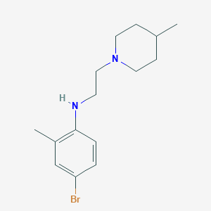 (4-Bromo-2-methylphenyl)-[2-(4-methylpiperidin-1-yl)ethyl]amine