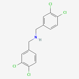 molecular formula C14H11Cl4N B8282434 Bis-(3,4-dichlorobenzyl)amine 