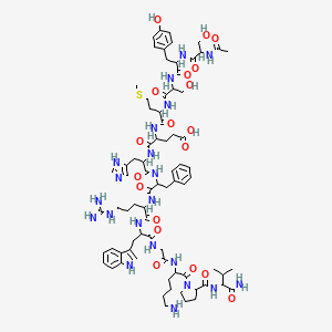 molecular formula C77H109N21O19S B8282459 alpha Melanotropin 