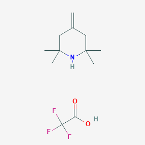 molecular formula C12H20F3NO2 B8282541 2,2,6,6-Tetramethyl-4-methylenepiperidine trifluoroacetate 