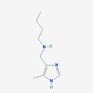 molecular formula C9H17N3 B8282594 4-(N-butylaminomethyl)-5-methylimidazole 