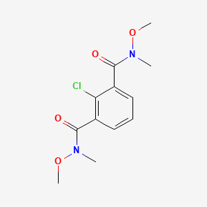 molecular formula C12H15ClN2O4 B8282632 2-chloro-N,N'-dimethoxy-N,N'-dimethyl-isophthalamide 