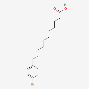 molecular formula C17H25BrO2 B8282732 11-(4-Bromophenyl)undecanoic acid CAS No. 89201-90-1