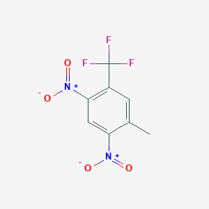molecular formula C8H5F3N2O4 B8282772 Benzene, 1-methyl-2,4-dinitro-5-(trifluoromethyl)- 