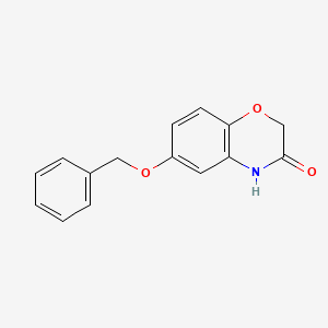 molecular formula C15H13NO3 B8282779 6-Benzyloxy-1,4-benzoxazine-3-one 