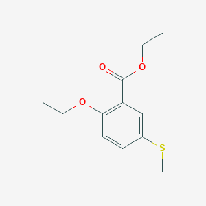 molecular formula C12H16O3S B8282829 Ethyl 5-methylthio-2-ethoxybenzoate 