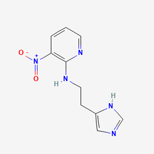 molecular formula C10H11N5O2 B8282839 [2-(1H-Imidazol-4-yl)-ethyl]-(3-nitro-pyridin-2-yl)-amine 