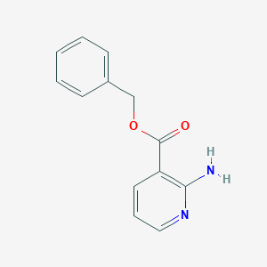 molecular formula C13H12N2O2 B8282915 Benzyl 2-aminonicotinate 