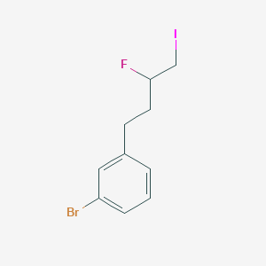 molecular formula C10H11BrFI B8282947 1-Bromo-3-(3-fluoro-4-iodobutyl)-benzene 