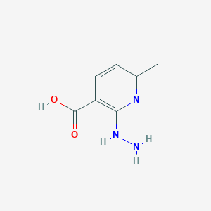 molecular formula C7H9N3O2 B8282963 2-Hydrazino-6-methylnicotinic acid 