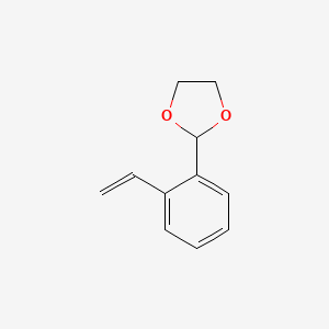 molecular formula C11H12O2 B8282981 2-Vinylbenzaldehyde ethylene acetal 
