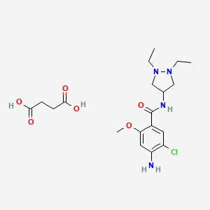molecular formula C19H29ClN4O6 B8283043 Dazopride succinate CAS No. 106613-26-7