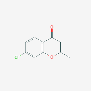 molecular formula C10H9ClO2 B8283098 7-Chloro-2-methylchroman-4-one 